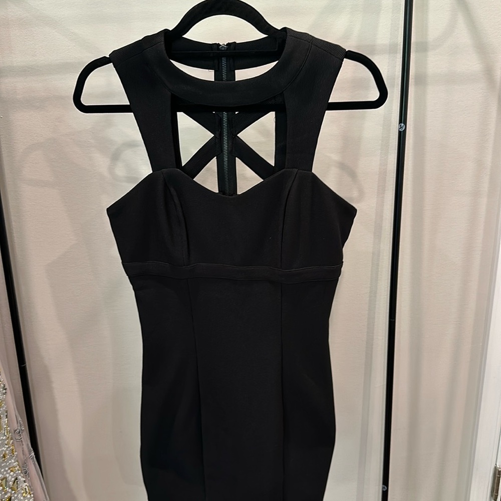 Black Cutout Mini Dress